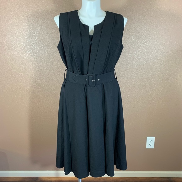 City Chic Dresses & Skirts - City Chic Vintage Veronica Black Dress NWT